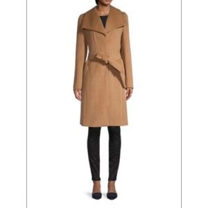 Karl Lagerfield Paris Womens XS Wool Blend Camel Coat